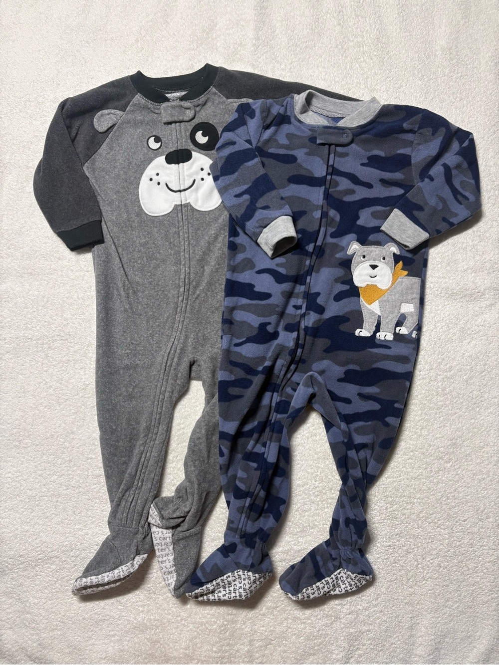 Carter's Baby Boy Fleece 2-Way Zip Sleep & Play Pajamas Footed
